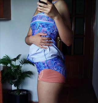 Traje de baño estampado floral