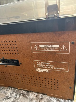 Cadena musical a.r. Systems ars-565 tocadiscos