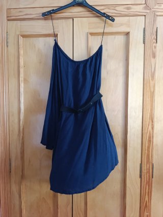 Vestido azul marino de fiesta