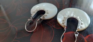 Pendientes Nácar y Plata