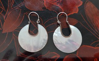 Pendientes Nácar y Plata