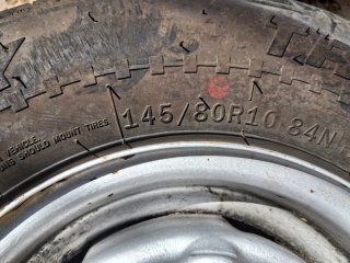 2 Llantas Mini con Neumáticos 145/ 80 R10