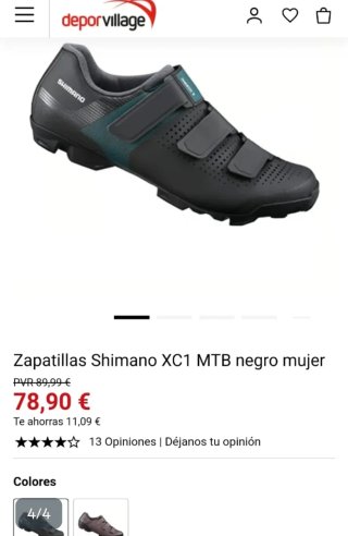 Zapatillas bici Shimano XC1 MTB T36
