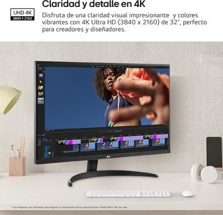LG 32UR500K-B Monitor 4K UHD 32"