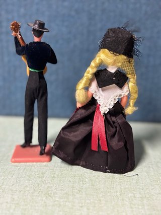 Bambole Vintage Cotfer Svizzera Musica Flamenco