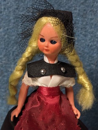 Bambole Vintage Cotfer Svizzera Musica Flamenco