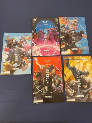 Coleccion 5 de 6 comics fornite x batman