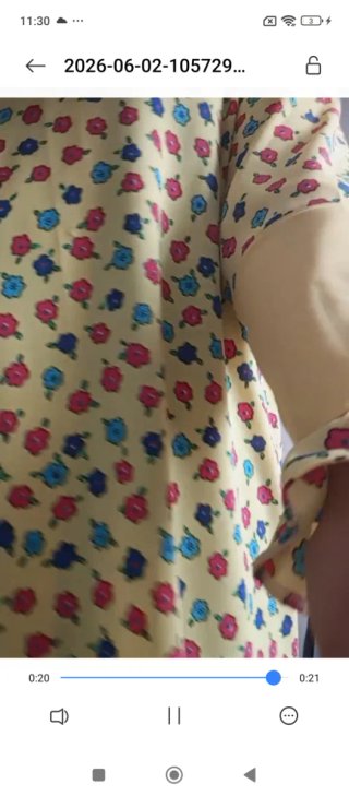 Vestido largo estampado floral talla única