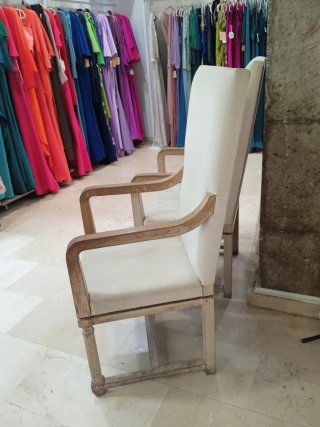 Conjunto 2 Sillones Tela y Madera