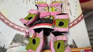 Set Protecciones Patinaje Oxelo Rosa Talla XS