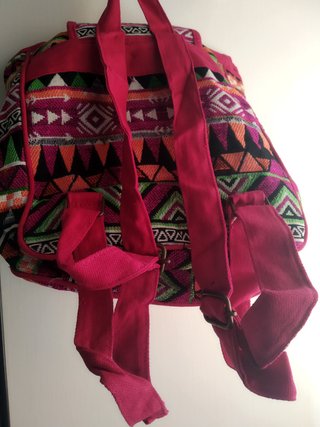 Mochila étnica con tejido JACQUARD