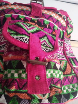 Mochila étnica con tejido JACQUARD