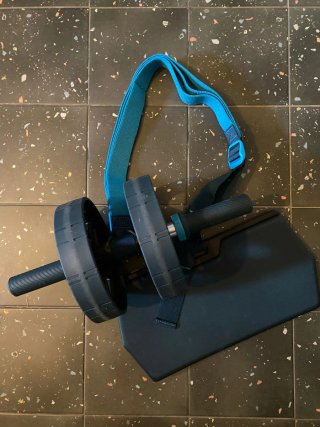 Rodillo Abdominal con Esterilla y Correas