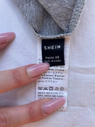 Abito Lungo Shein Petite Grigio Melange XS