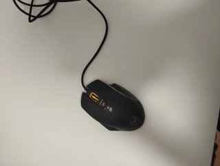 Ratón Gamer Negro con Cable