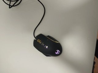 Ratón Gamer Negro con Cable