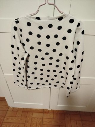Sudadera Anabel Lee lunares talla XS,