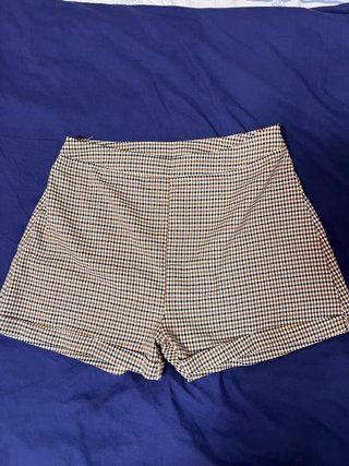Conjunto Chaleco y Short Shein Cuadros Talla L