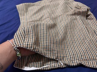 Conjunto Chaleco y Short Shein Cuadros Talla L