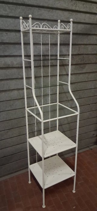 Scaffale vetrinetta espositore bianco