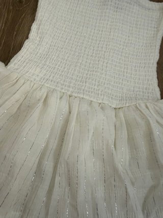 Vestido blanco strapless
