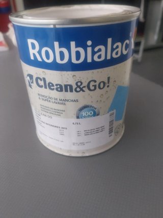Tinta Robbialac Clean & Go 0,75L branco sujo
