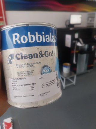 Tinta Robbialac Clean & Go 0,75L branco sujo