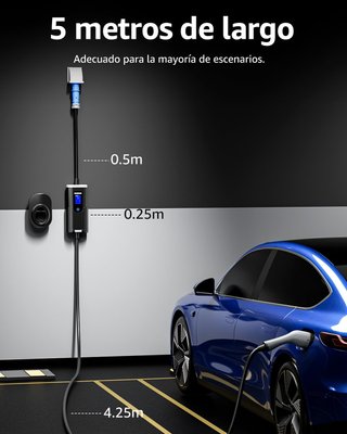 bokman cargador coche eléctrico 7,4kW portátil