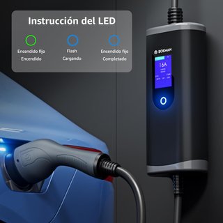bokman cargador coche eléctrico 7,4kW portátil