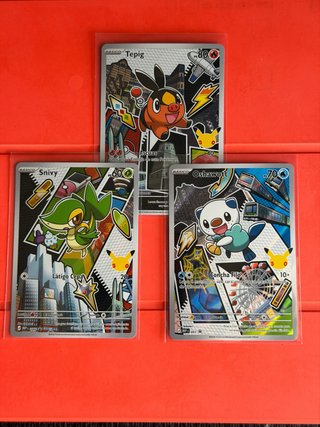 Trío Pokémon Teselia Primer Compañero Serie 2