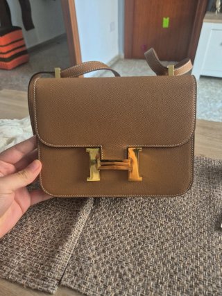 Bolso Hermes Marrón Piel