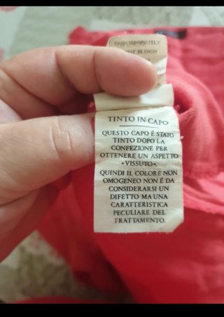 Abito lungo in lino corallo