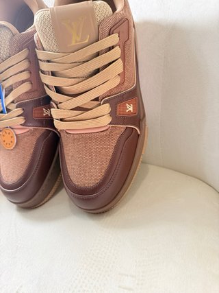 Zapatillas Louis Vuitton Beige y Marrón