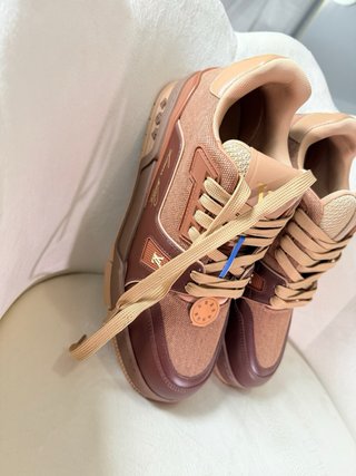 Zapatillas Louis Vuitton Beige y Marrón