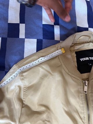 Chaqueta Bomber Beige Talla M
