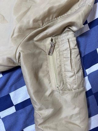 Chaqueta Bomber Beige Talla M