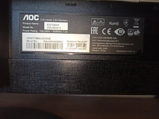 Monitor para piezas, no funciona y no se porque