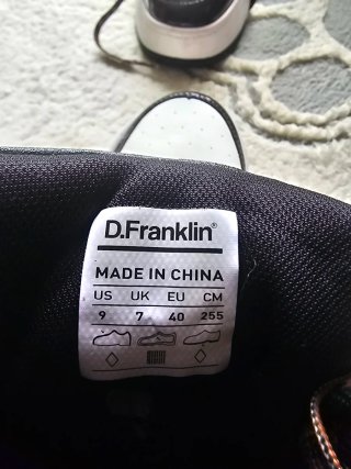 Zapatillas D.Franklin Negras y Blancas