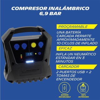 Michelin 009522 compresor aire inalámbrico