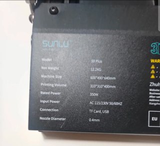 Impresora 3D SUNLU Negra