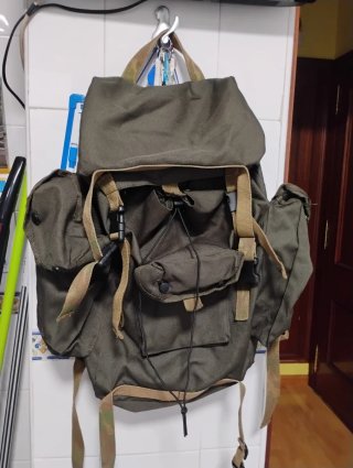 Mochila militar grande verde