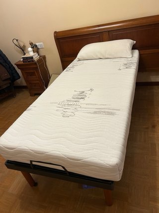 Cama articulada madera y tela