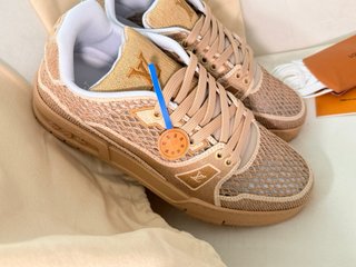 Zapatillas Louis Vuitton Beige y Marrón