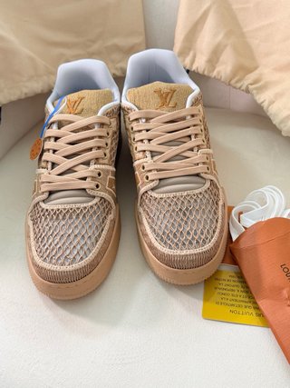 Zapatillas Louis Vuitton Beige y Marrón