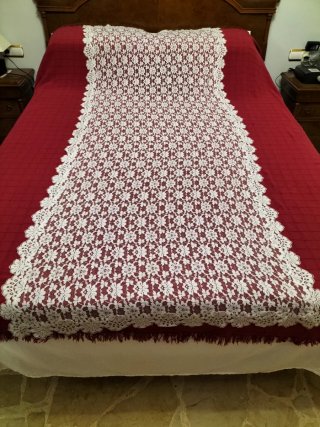 Mantilla encaje blanco