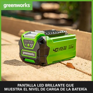 Greenworks batería 40V 2Ah recarga rápida