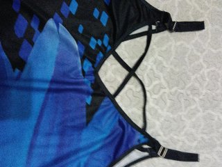 Vestido Verano Estampado Mariposa Azul