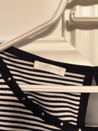 Blusa Niky Rayas Negras y Blancas
