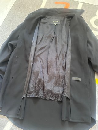 Camisa Fluida Negra Massimo Dutti Talla XS