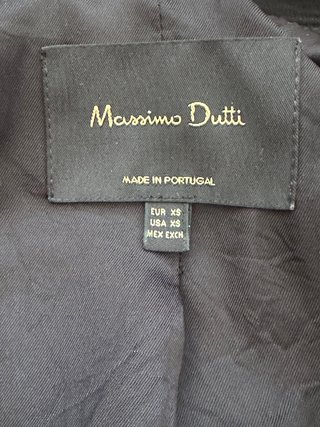 Camisa Fluida Negra Massimo Dutti Talla XS